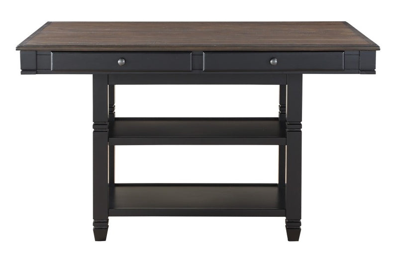 Homelegance Baywater Counter Height Table in Natural and Black 5705BK-36 image