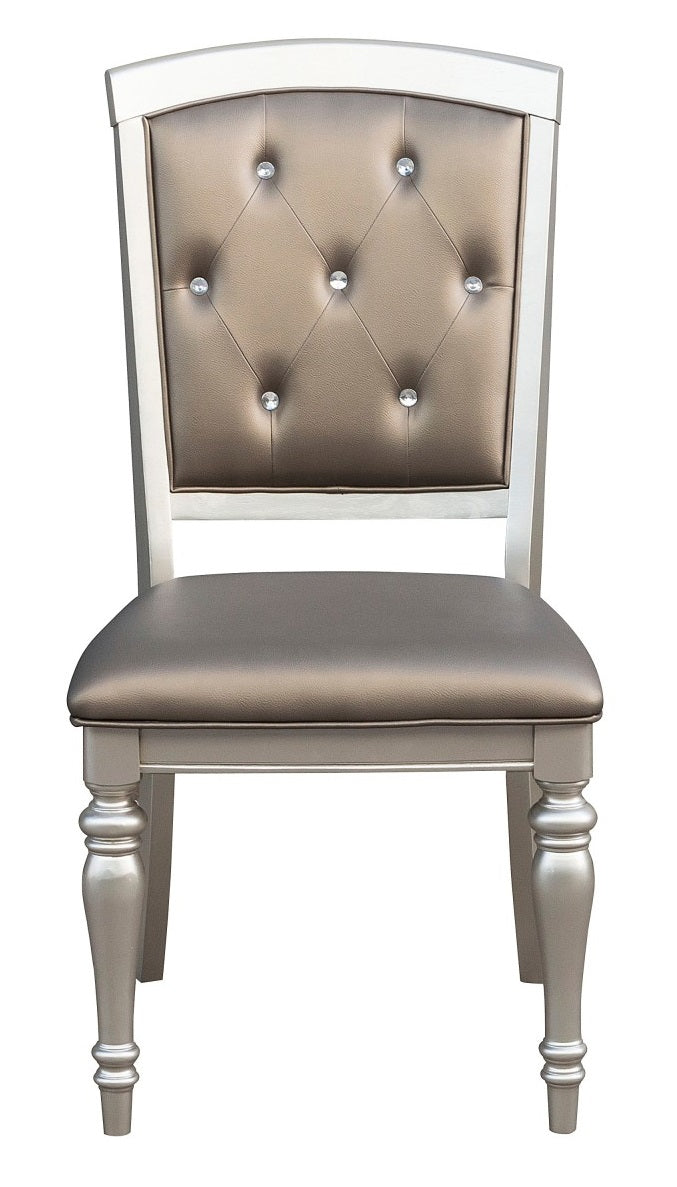 Homelegance Orsina Side Chair in Silver (Set of 2) image