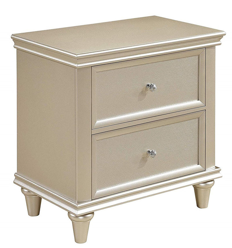 Homelegance Celandine 2 Drawer Nightstand in Silver 1928-4 image