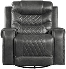 Homelegance Furniture Putnam Swivel Glider Reclining Chair in Gray 9405GY-1 image
