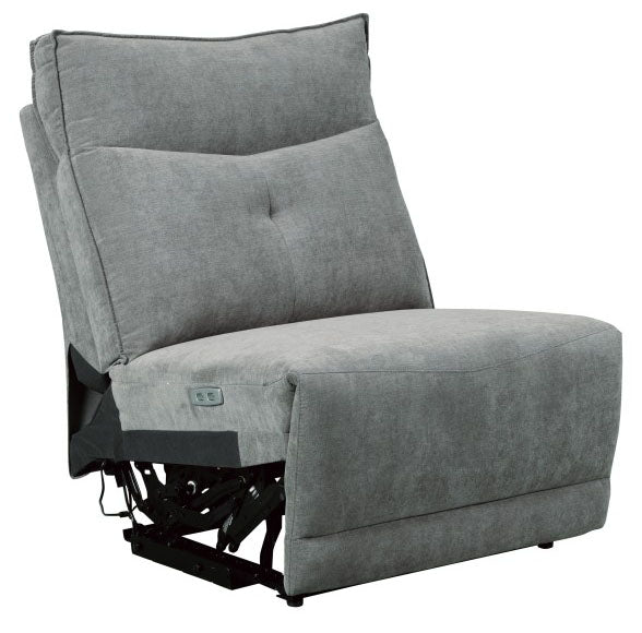 Homelegance Furniture Tesoro Armless Reclining Chair in Dark Gray 9509DG-AR image