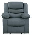 Homelegance Furniture Discus Double Reclining Chair in Gray 9526GY-1 image