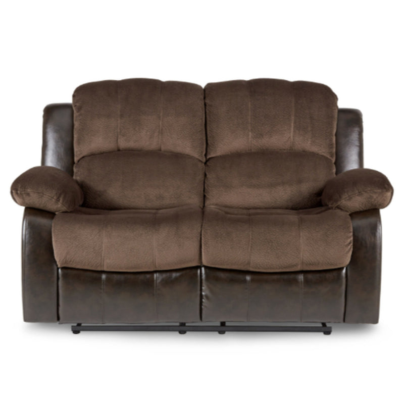 Homelegance Furniture Granley Double Reclining Loveseat in Chocolate 9700FCP-2 image