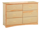 Homelegance Bartly 6 Drawer Dresser in Natural B2043-5 image