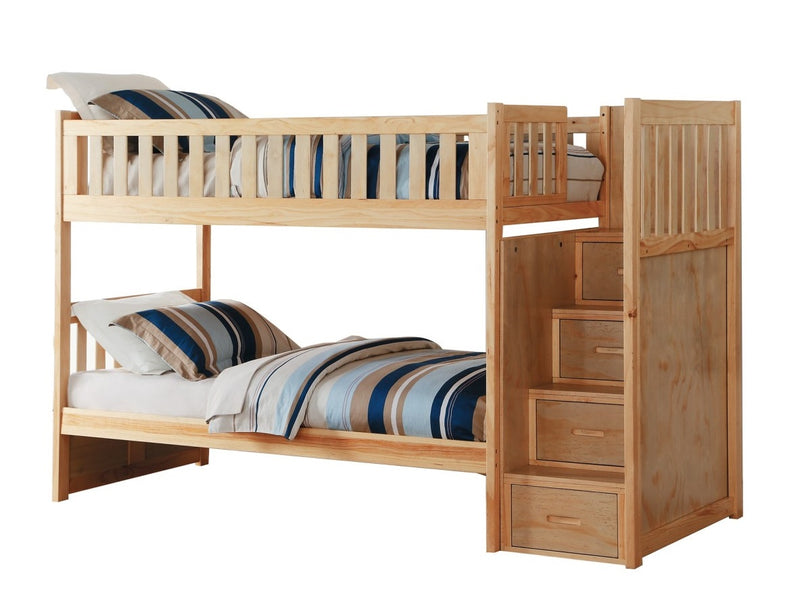 Homelegance Bartly Bunk Bed w/ Reversible Storage in Natural B2043SB-1* image