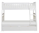 Homelegance Galen Twin/Full Bunk Bed w/ Storage Boxes in White B2053TFW-1*T image
