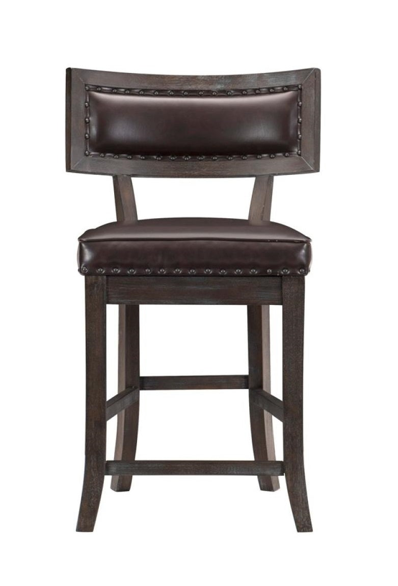 Homelegance Oxton Counter Hight Chair in Dark Cherry (Set of 2) image