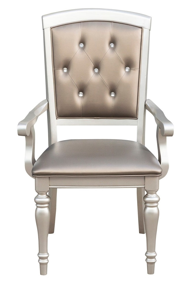 Homelegance Orsina Arm Chair in Silver (Set of 2) image