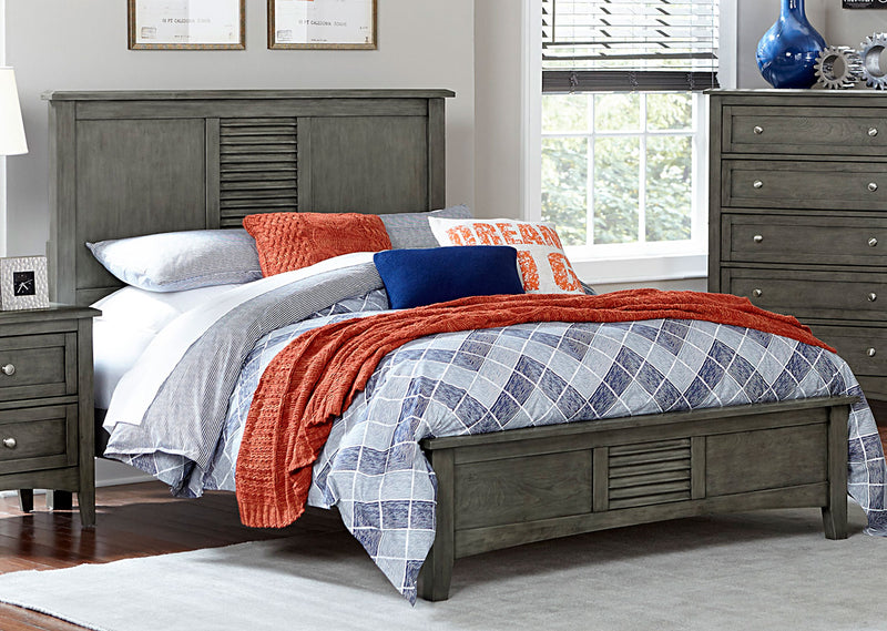 Homelegance Furniture Garcia Queen Panel Bed in Gray image