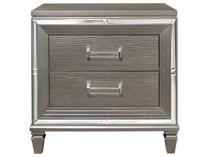 Homelegance Tamsin Nightstand in Silver Grey Metallic 1616-4 image