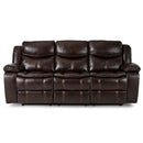 Homelegance Furniture Bastrop Double Reclining Sofa in Brown 8230BRW-3 image